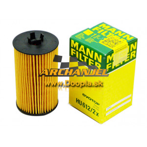 Olejový filter Opel Adam, OPEL Agila A, OPEL Astra G - H - J, OPEL Corsa C - D - E, OPEL Insignia, OPEL Meriva A - B, OPEL Mokka, OPEL Tigra B, OPEL Signum, OPEL Vectra C, OPEL Zafira B - C - 95526685 - MANN Filter - HU612/2X