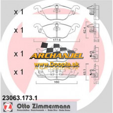 Brzdové doštičky OPEL - predné Zimmermann - 23063.173.1 - Doopla.sk | Opel Diely | Originál diely Opel | Archanjel Slovakia, s.r.o.